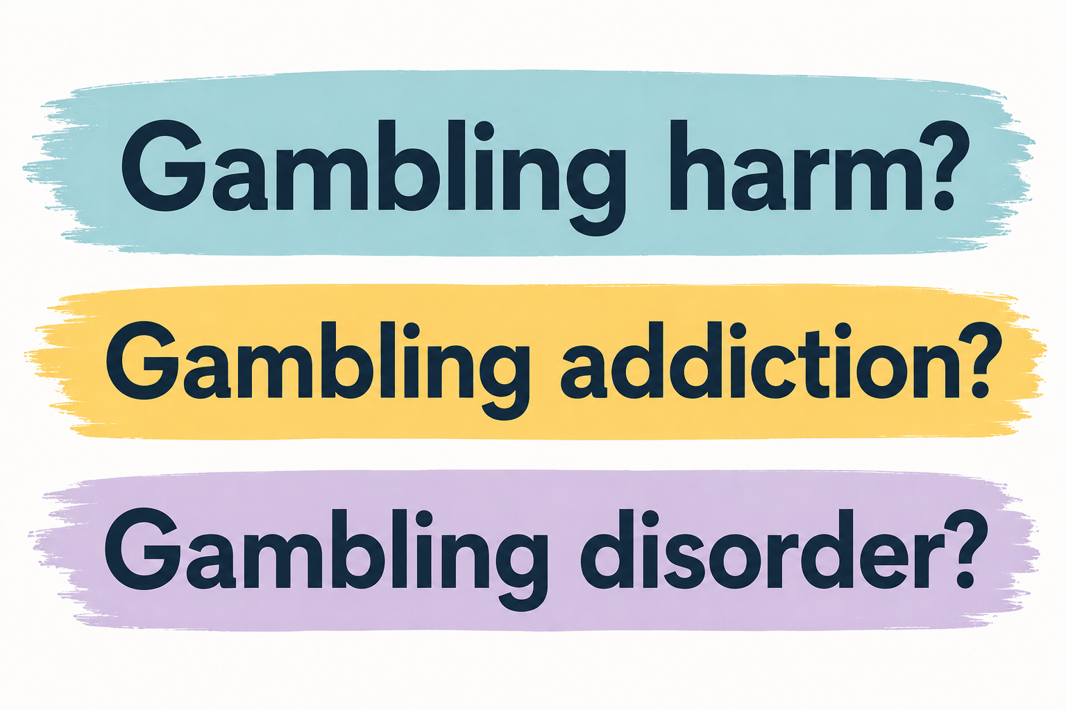 Gambling Addiction, Gambling Disorder or Gambling Harm? Understanding the Different Terms